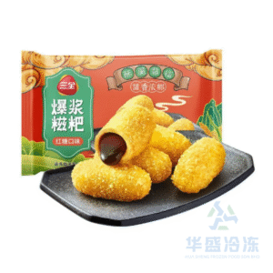 Sanquan Exploding Brown Sugar Rice Cake 300g 1 pack/10 pieces 三全爆浆红糖糍粑300g 1包/10个