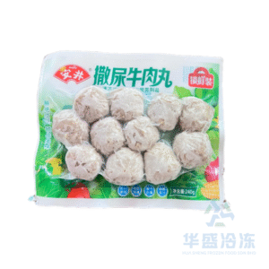 Ann jing Fresh-Locked Beef Balls 240g 1pack/12pieces 安井锁鲜装撒尿牛肉丸240g 1包/12粒