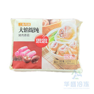 Miss Shanghai Pork and Mushroom Wontons 500g 思念上海大馅猪肉香菇馄饨500克